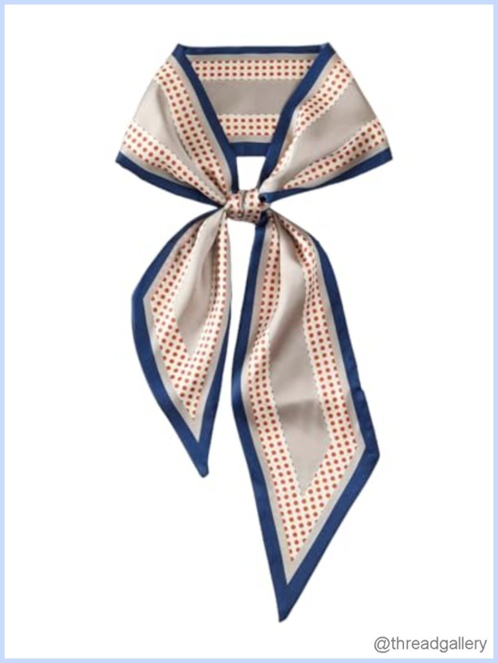 Satin Scarf Silk Feeling Women Neckerchief Head Wrap Bag Accessory